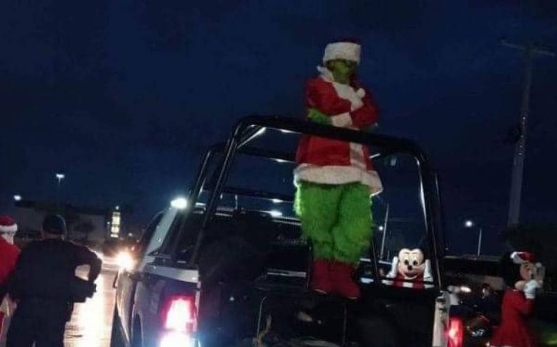 The law fell: The Grinch wanted to steal Christmas and was arrested in Tamaulipas